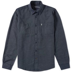 Barbour tailored fit blue 100% organic cotton button down Men’s L